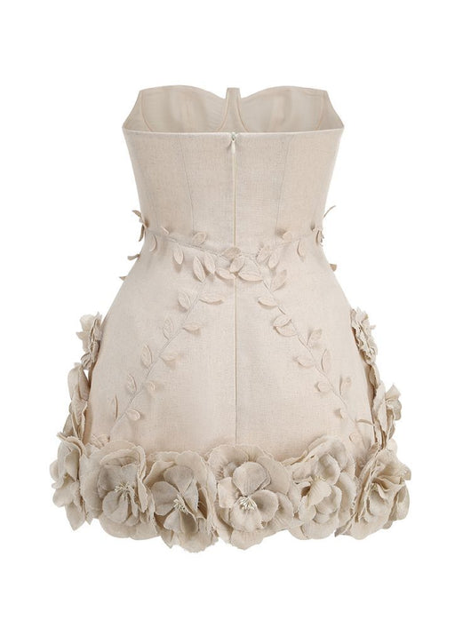 Vestido Floral Hombros Descubiertos Efecto Reductor Cintura Ajustada - Image 8