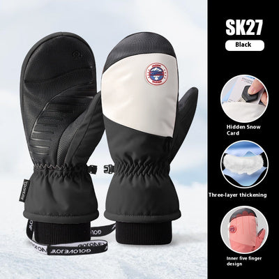 Guantes de Snowboard para Mujer Impermeables con Pantalla Táctil y Forro Térmico - Image 10