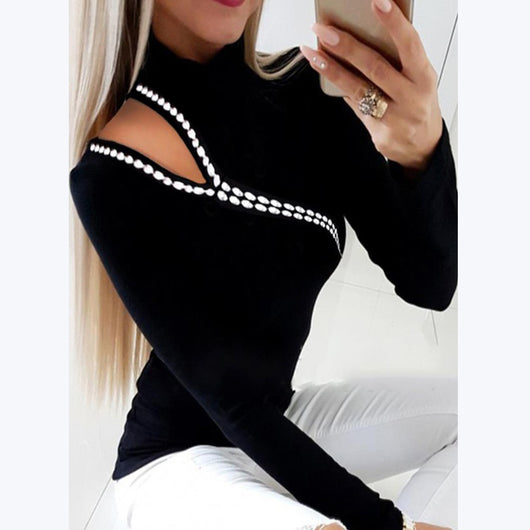 Blusa Sexy Ajustada con Diseño de Corazón Calado y Encaje Delgado - Image 11