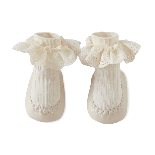 Calcetines y Zapatos Antideslizantes para Bebé - Algodón Suave con Suela Protectora