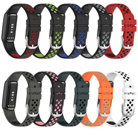 Pulsera Deportiva de Silicona Transpirable Bicolor - Correa de Reemplazo