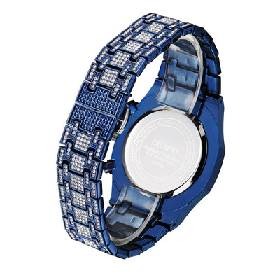 Reloj Empresarial Shang Sports para Hombre con Oro y Diamantes - Image 9