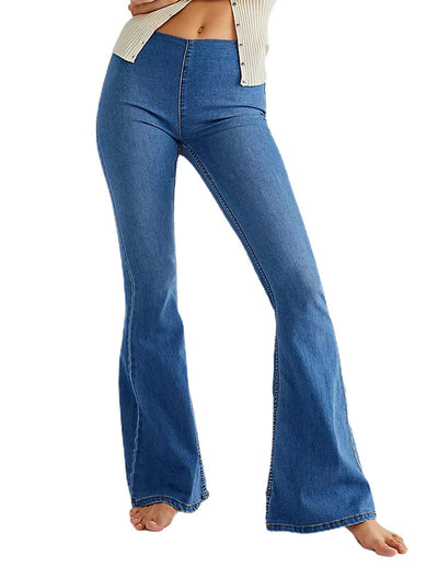 Jeans Acampanados Cintura Baja con Elasticidad - Image 21