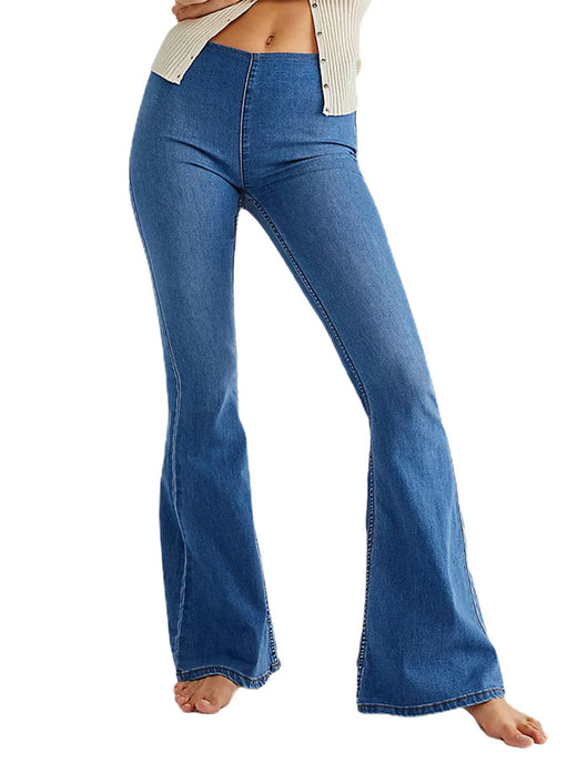 Jeans Acampanados Cintura Baja con Elasticidad - Image 21
