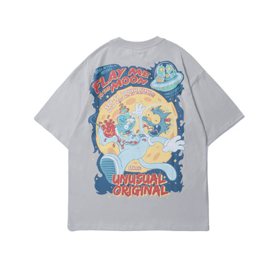 Camiseta Suelta Estilo Americano para Pareja - Manga Corta Unisex - Image 8