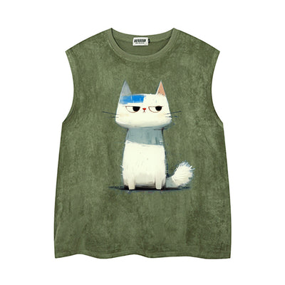 Playera Estampada Gatito Artista para Hombre - Image 15