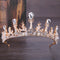Corona Nupcial de Espiga de Trigo Artesanal con Diamantes