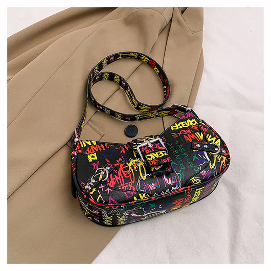 Bolsa de Hombro Messenger con Diseño de Letra de Moda - Image 14