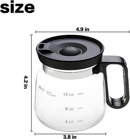 Taza de Café de Vidrio 16 oz con Tapa y Asa - Resistente y Elegante - Image 9