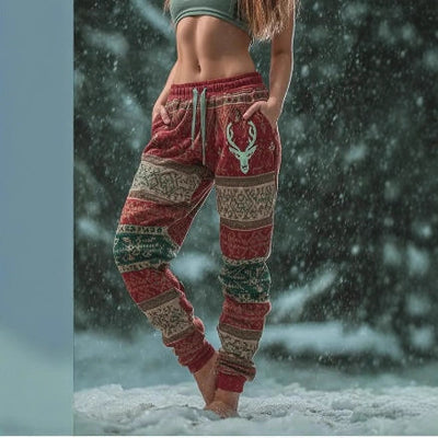 Pantalones de Chándal Casuales con Estampado y Cordón Ajustable para Hombre - Image 3