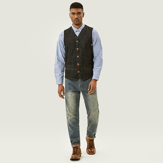 Jeans Holgados Retro a Rayas para Hombre - Image 2