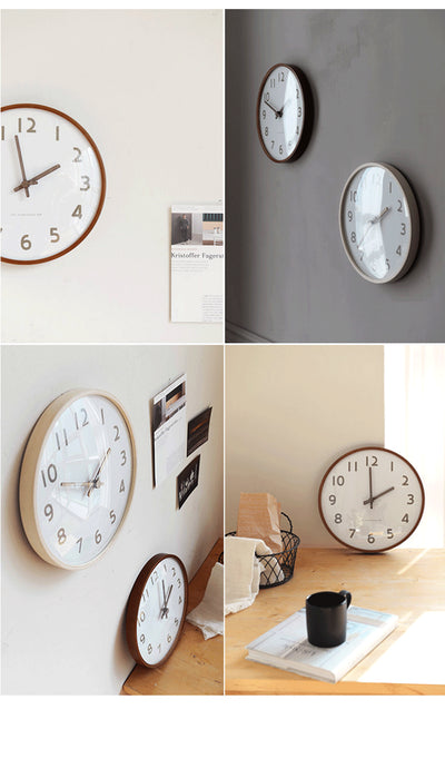 Reloj de Pared Nórdico Moderno 30cm Madera Maciza Silencioso - Image 8