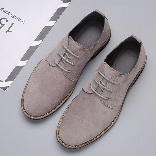 Zapatos de Cuero Ante para Hombre - Diseño Clásico Versátil - Image 6