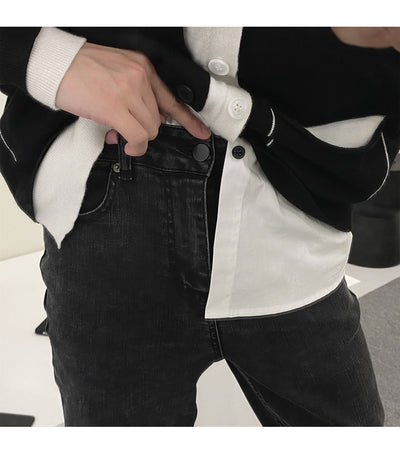 Jeans Slim Fit Tiedye Negro-Gris para Hombre - Image 13