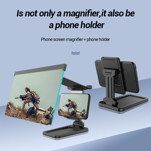 Amplificador de Pantalla 12" para iPhone y iPad - Lupa 3D con Soporte Plegable - Image 6