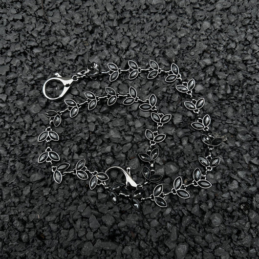 Cadena de Cintura Denim para Hombre con Dije de Plata Vine Negra - Image 10