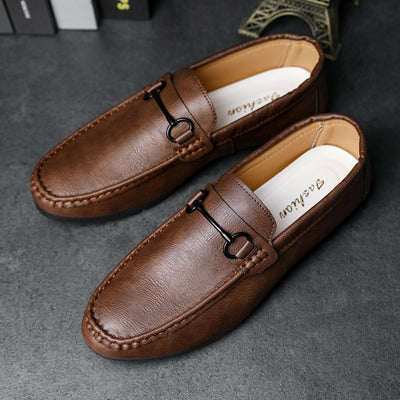 Zapatos Casuales para Hombre en Cuero Sintético Liso