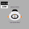 Luz Natural Negro 10 W Agujero 72 A 80 Mm