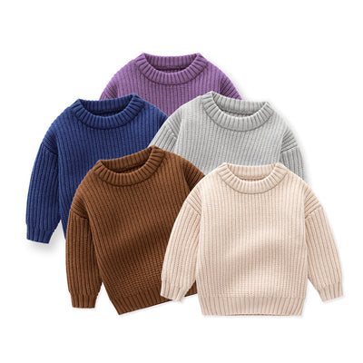 Abrigo Tejido Suelto para Niños y Niñas - Otoño e Invierno - Image 10