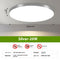 Plateado 23 Cm Luz Blanca 6500K