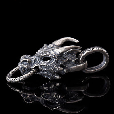 Colgante Dragón Azul Punk en Plata de Ley S925 - Image 4