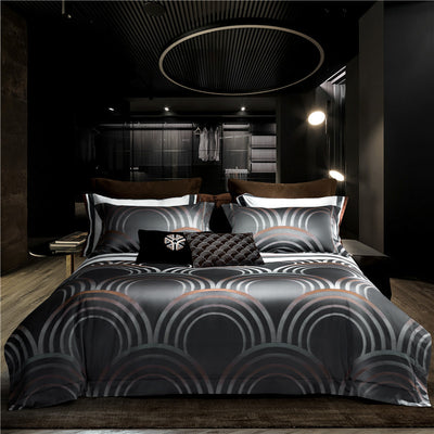 Juego de Cama Completo 4 Piezas Algodón Puro Jacquard - Image 8