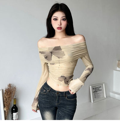 Blusa Elegante Hombros Descubiertos para Mujer - Colección Otoño Temprano - Image 12