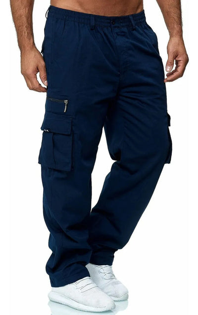Pantalones Casuales Multibolsillos Hombre - Corte Recto Versátil - Image 15