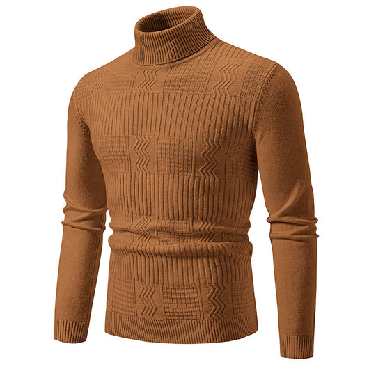 Suéter Jacquard Hombre en Color Sólido para Abrigo - Image 19