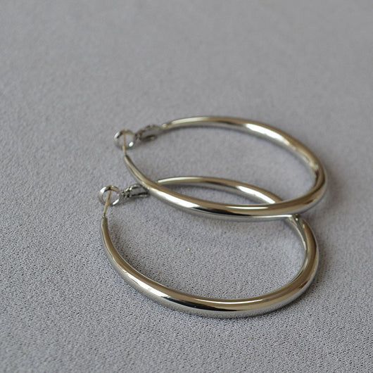 Aretes Argollas Redondas Diseño Clásico Plata 925 Elegancia Minimalista - Image 17