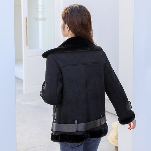 Abrigo Acolchado de Invierno para Mujer con Forro de Lana Sherpa - Image 4
