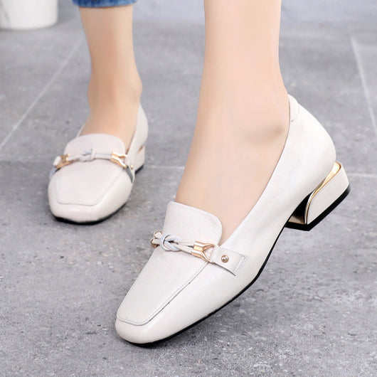 Zapatos de Cuero Genuino para Mujer con Tacón Medio - Colección Primavera - Image 13