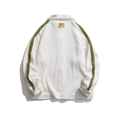 Chaqueta Patchwork Unisex - Uniforme de Béisbol para Parejas Otoño - Image 10