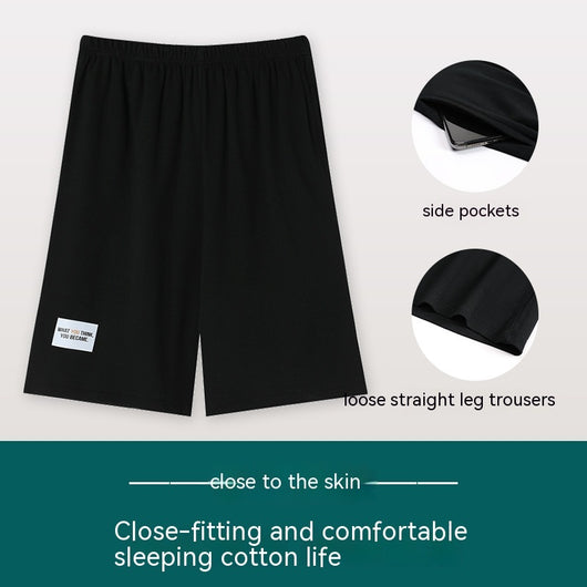 Pantalones Pijama Modal Hombre Verano Algodón Sueltos Casuales - Image 17