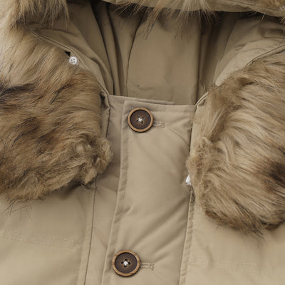 Parka de Algodón para Hombre con Capucha y Cuello de Piel - Image 3