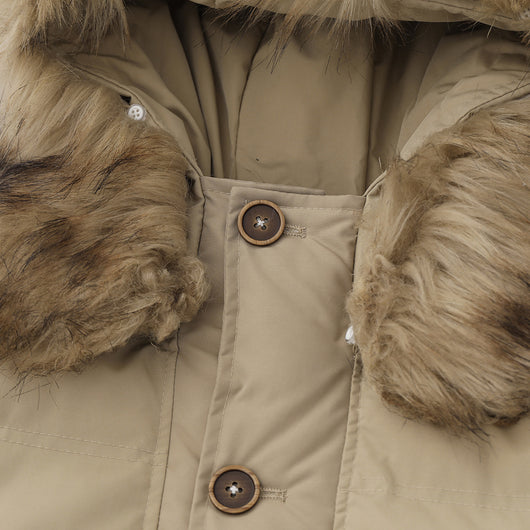 Parka de Algodón para Hombre con Capucha y Cuello de Piel - Image 3