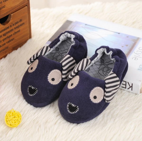 Pantuflas Cálidas Infantiles de Algodón con Diseño Divertido