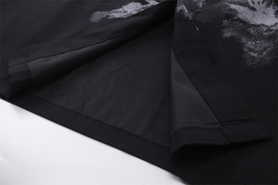 Camisa de Manga Corta con Estampado Abstracto para Hombre - Image 10