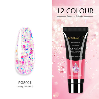 Gel de Extensión de Uñas con Purpurina de 12 Colores - Sin Dolor - Image 20