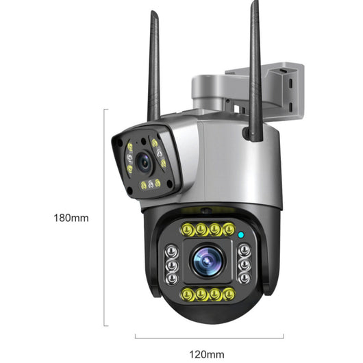 Cámara Exterior WiFi 4G Dual Lente HD Resistente al Agua - Image 9