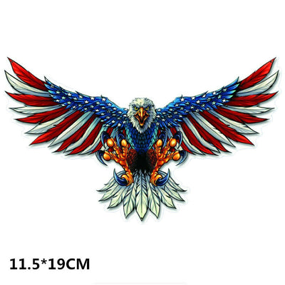 Calcomanía Reflectante Personalizada Águila Americana para Auto - Image 4