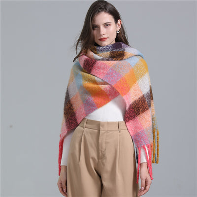 Bufanda Cuadros Faux Cashmere para Mujer - Image 5