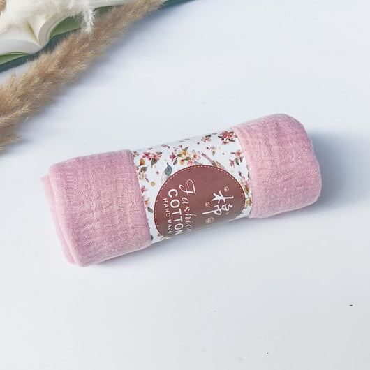 Pañuelo de Algodón y Lino Arrugado Monocromático - Image 60
