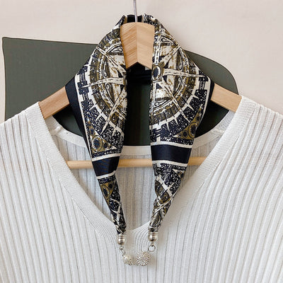 Pañuelo de Seda con Cierre Magnético - Protección y Elegancia para el Cuello - Image 3