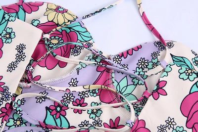 Conjunto Crop Top Encaje con Cordones y Falda Cintura Alta - Image 13
