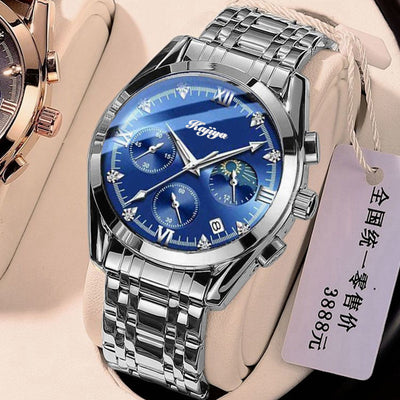 Reloj Deportivo Coreano de Acero con Banda de Cuarzo - Image 12