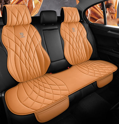 Funda de Asientos de Cuero Premium para Auto - Juego Completo 5 Plazas - Image 45