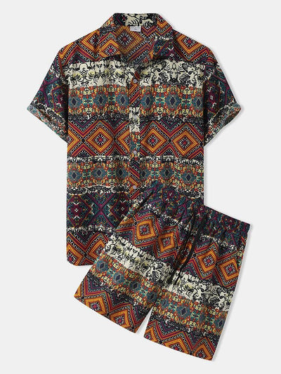 Camisa Casual Estampada de Manga Corta para Hombre - Image 13