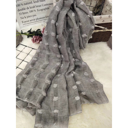 Pañuelo Tie Dye de Algodón y Lino para Mujer Musulmana - Image 15
