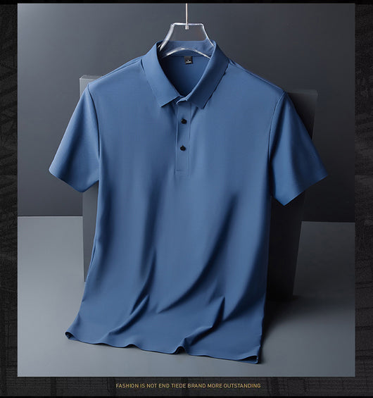 Camiseta Manga Corta Transpirable con Solapa para Hombre - Image 4
